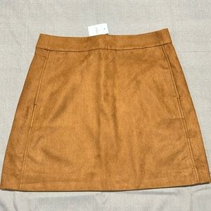 J. Crew Faux-suede mini skirt tan sz 12